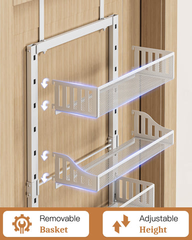 POKIPO nano adhesives secure hangers without damaging doors.