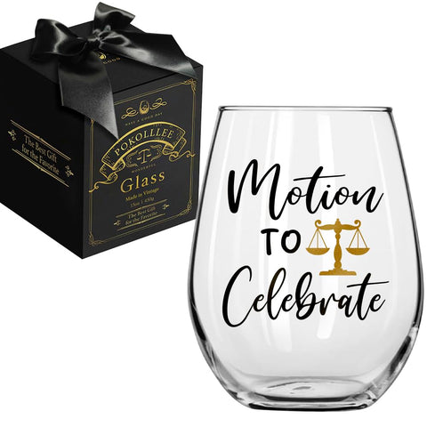 Pokolllee lawyer glass with narrow opening improves stability and prevents overflow