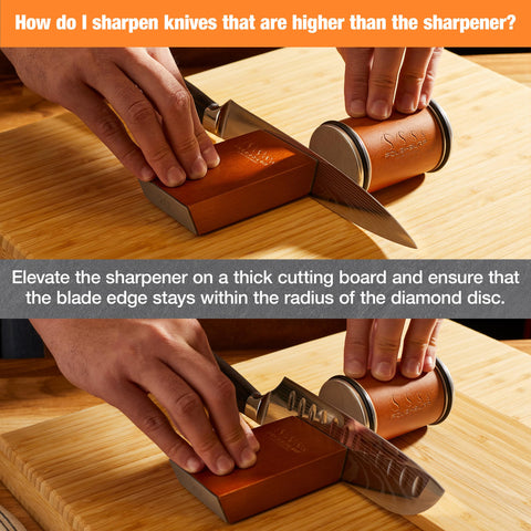 Edge polishing and finishing with POLISHSURF rolling sharpener