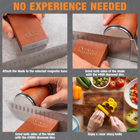 POLISHSURF sharpener used for kitchen and chef blades in daily use