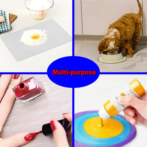 Polouds silicone baby placemat doubles as a kid-friendly crafting surface.