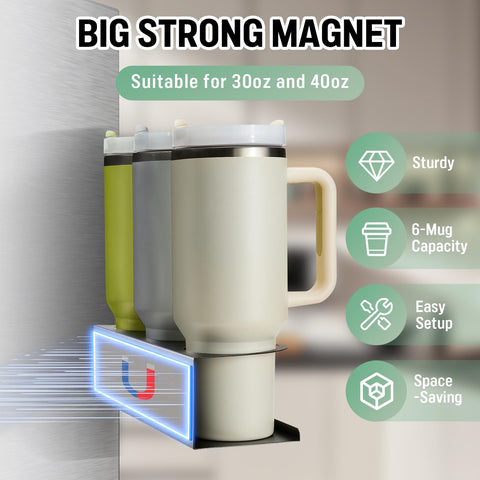POLRAI Stanley cup accessory showcases double-sided adhesive for no-drill installation