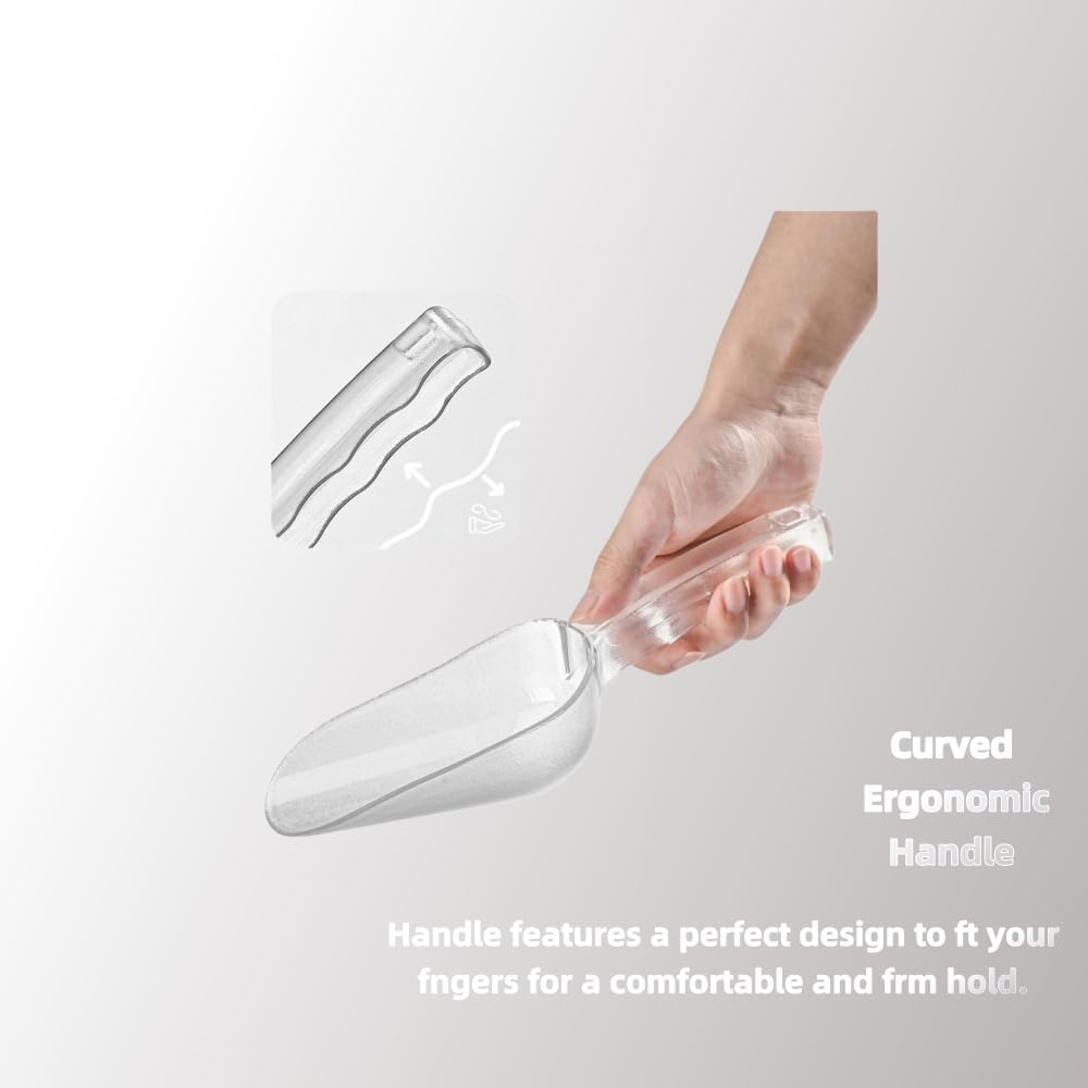 Polycarbonate ice scoop durable material for everyday use
