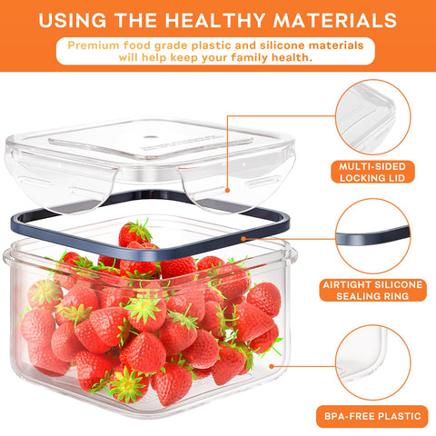 Pony Crossing the River airtight seal and locking clips prevent leaks while preserving freshness.
