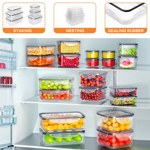 Pony Crossing the River stackable design saves fridge and cabinet space.