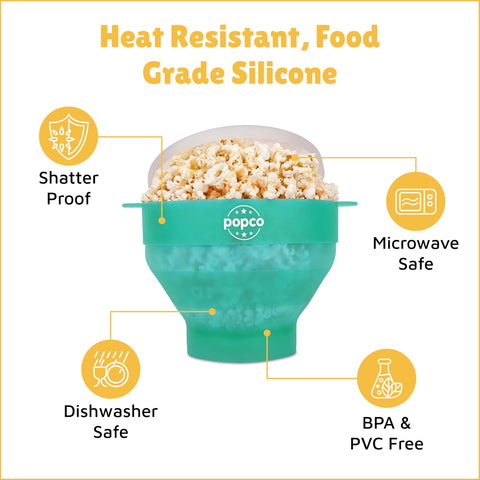 POPCO easy-clean design makes washing quick after snacks.