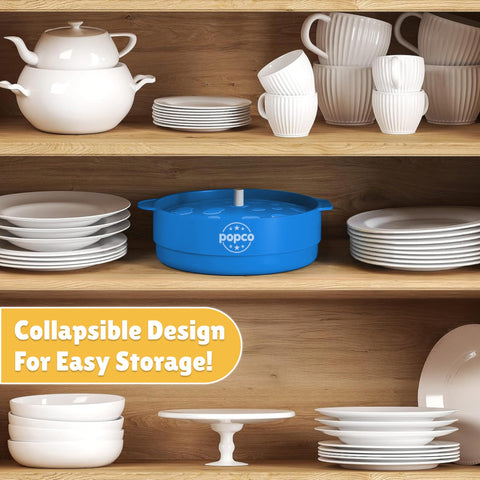 Popco heat-resistant silicone stays sturdy during hot microwaves.