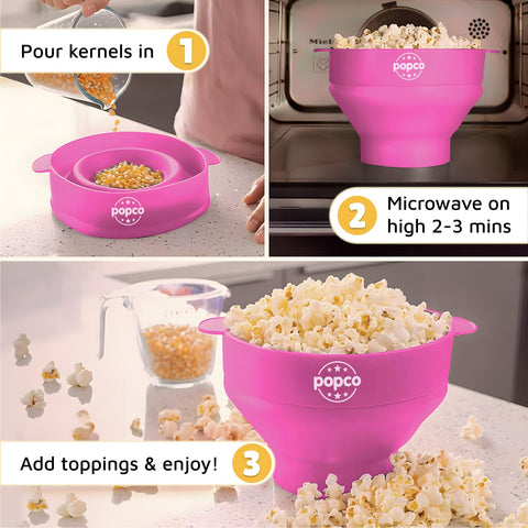 POPCO Hotpop dishwasher-safe silicone for effortless cleanup.