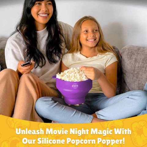 POPCO microwave popcorn popper allows fast popcorn in minutes for shared snacking.