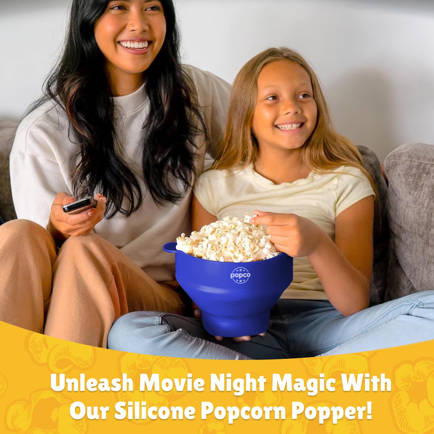 POPCO popcorn popper with lid included for steam control