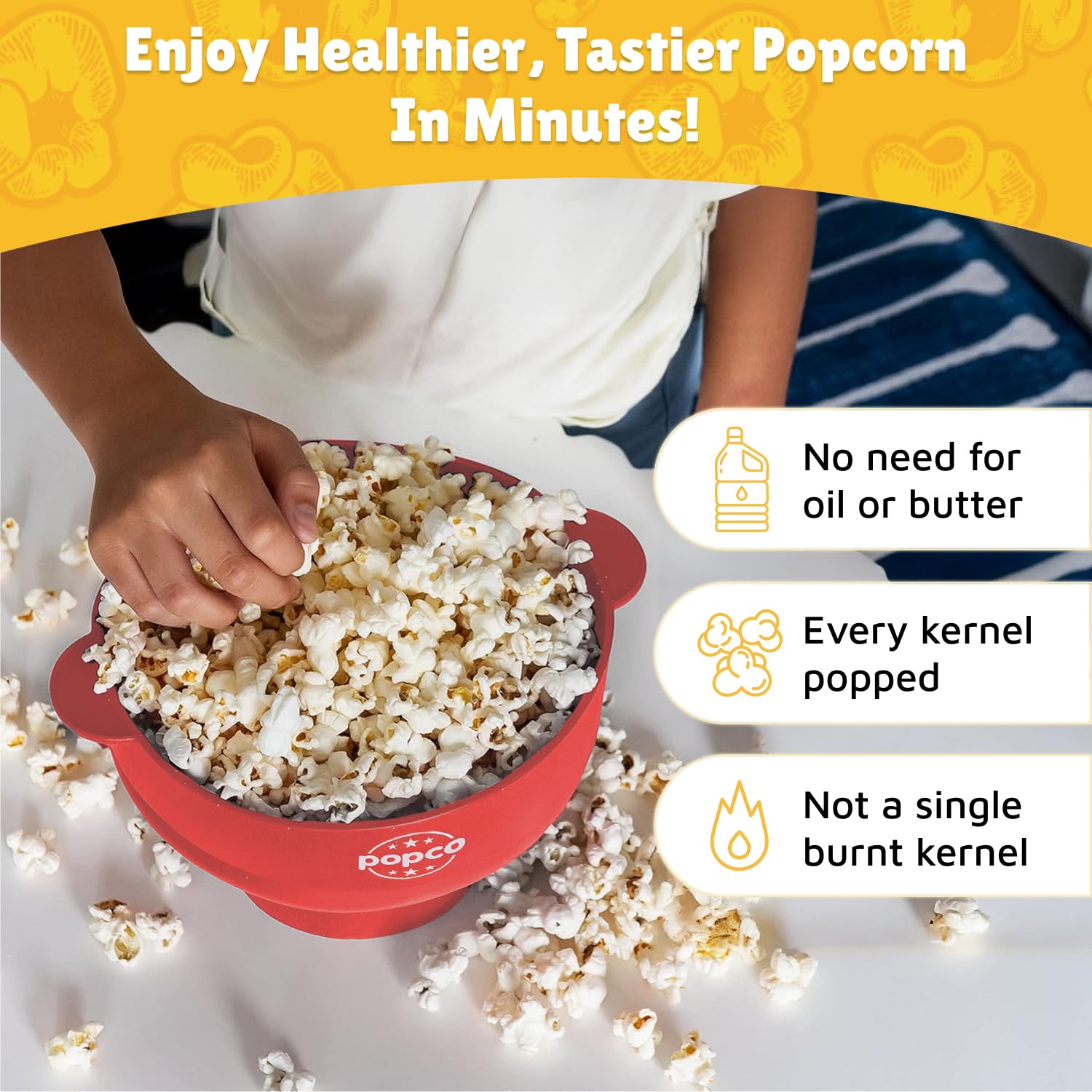 POPCO collapsible design for compact storage and easy handling