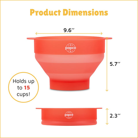 POPCO microwave popper features heat-resistant silicone for safe use
