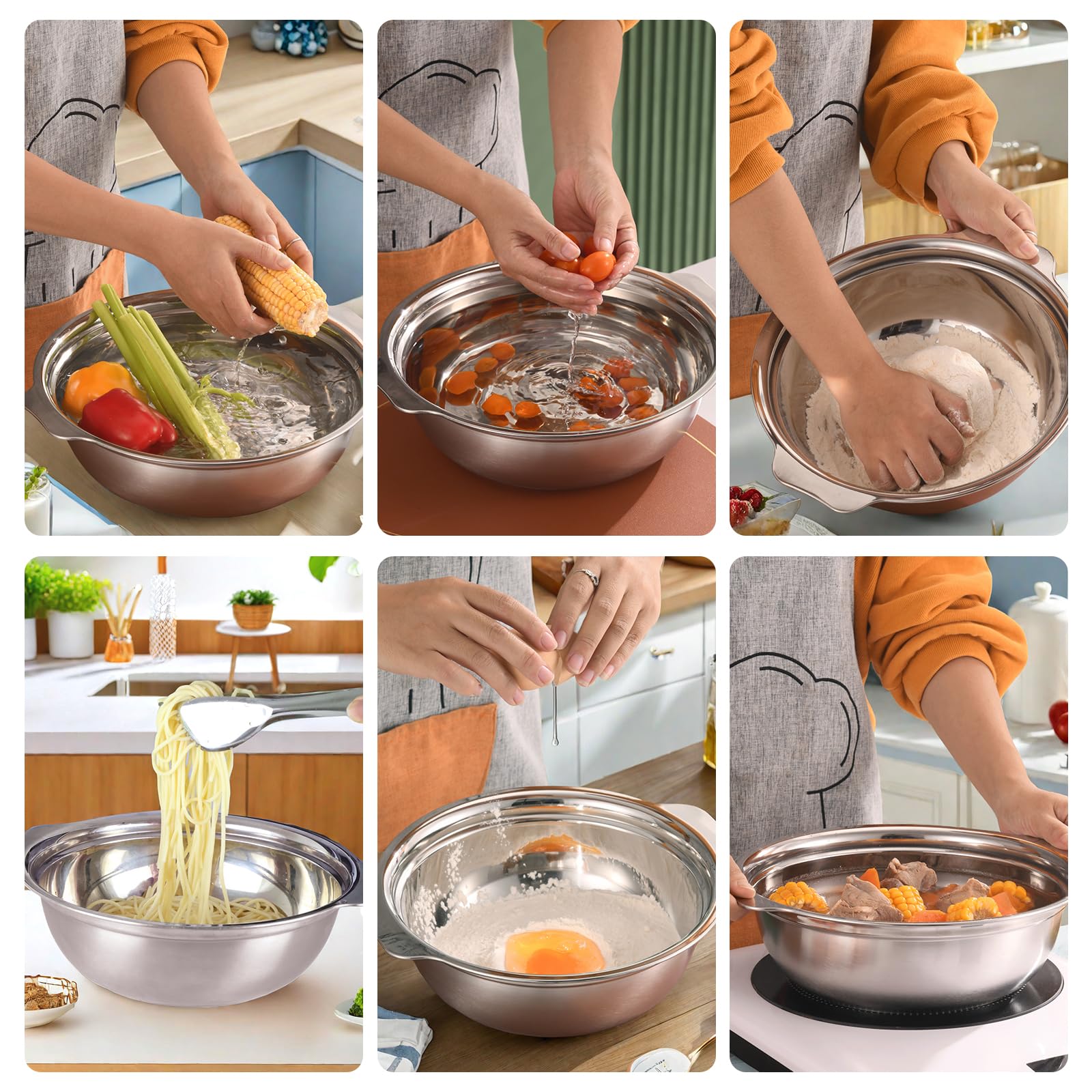 POPGRADE dishwasher-safe-stainless-steel: easy cleanup after meals.