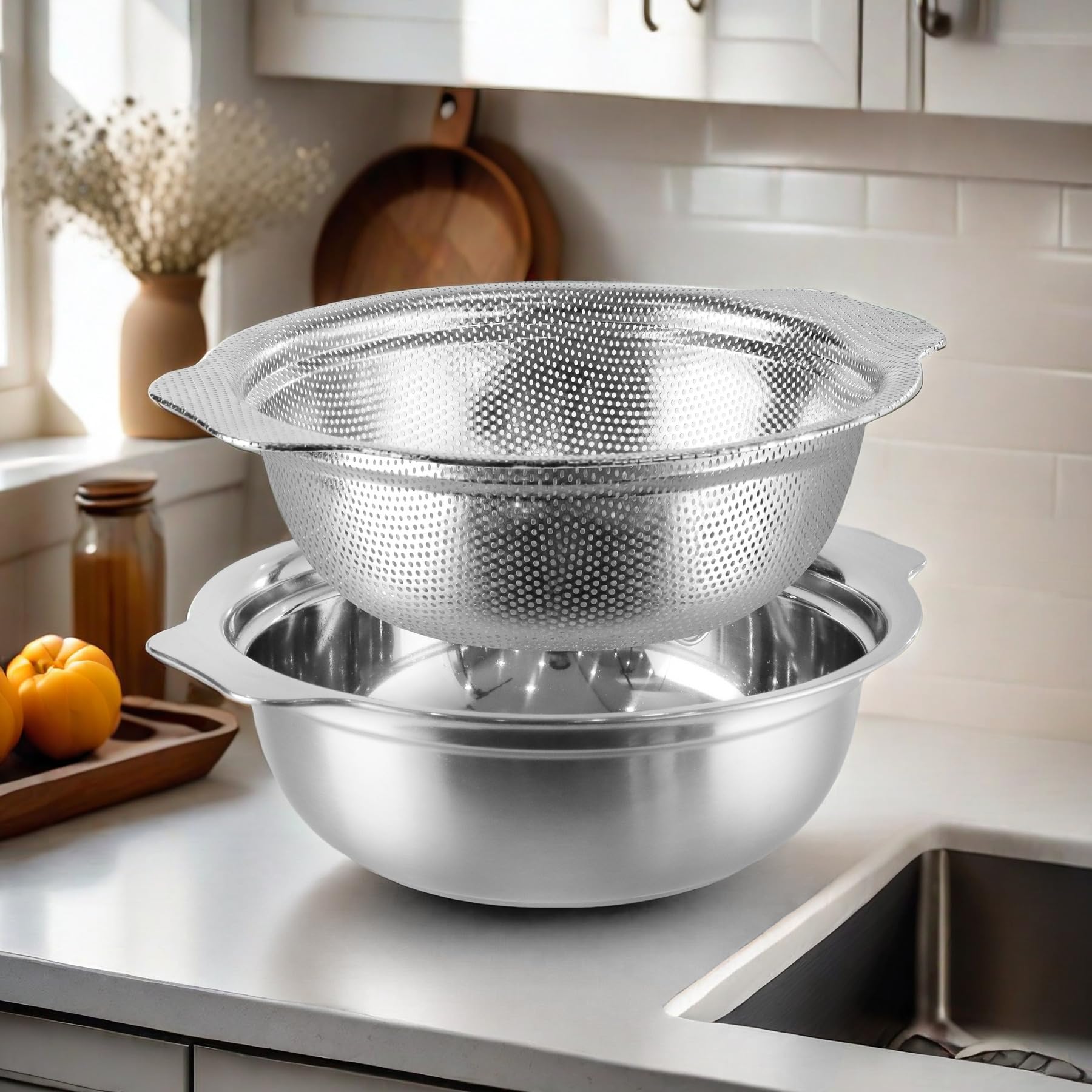 POPGRADE versatile kitchen tool for washing rice, pasta, vegetables and fruit