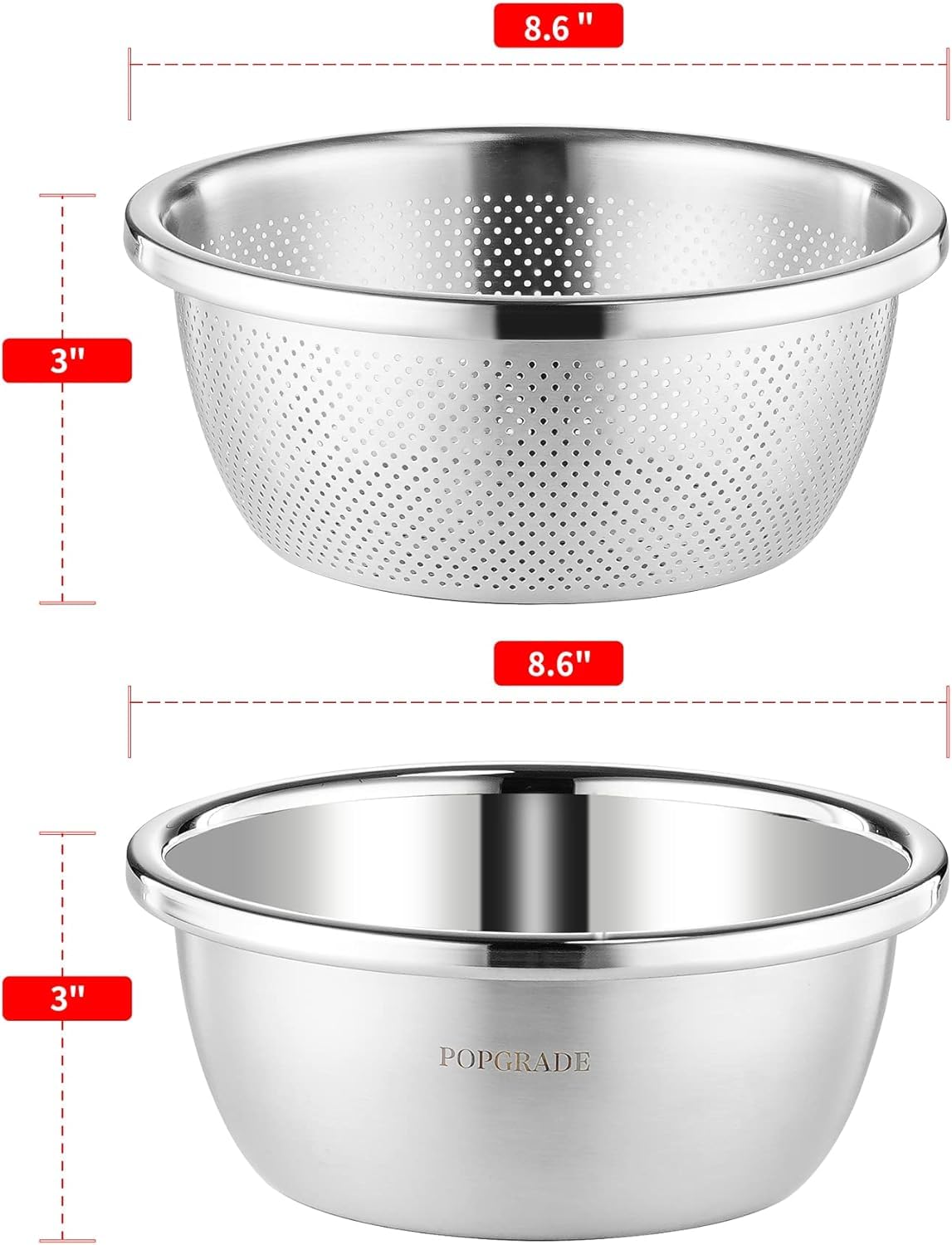 POPGRADE odor-free stainless steel construction prevents lingering smells.