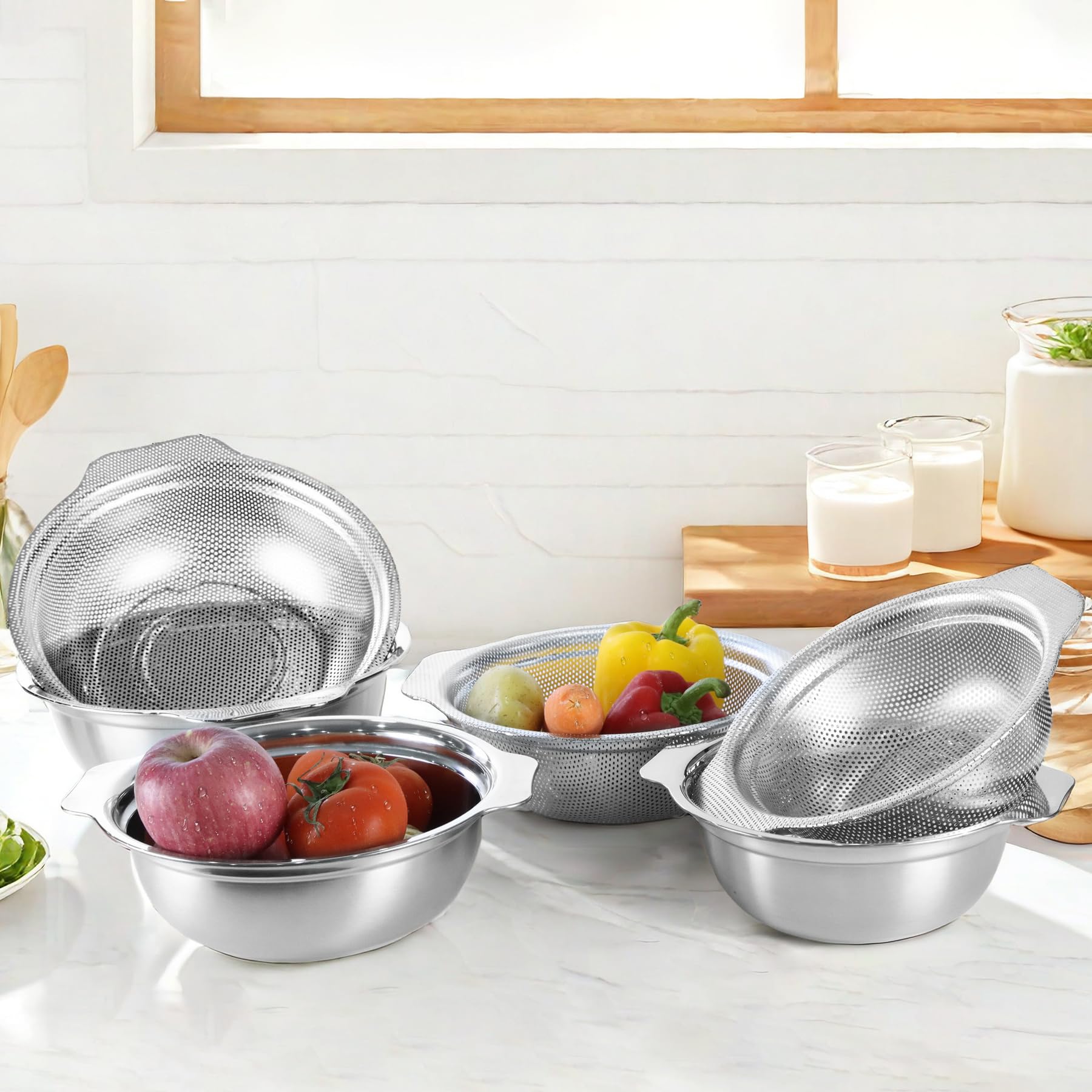 POPGRADE three size options 2.5QT, 3.5QT, 4.5QT for versatile use
