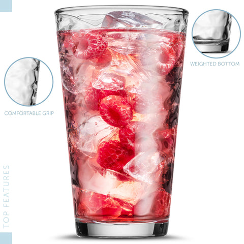 POPLASS Biscayne juice 7 oz glass great for morning beverages