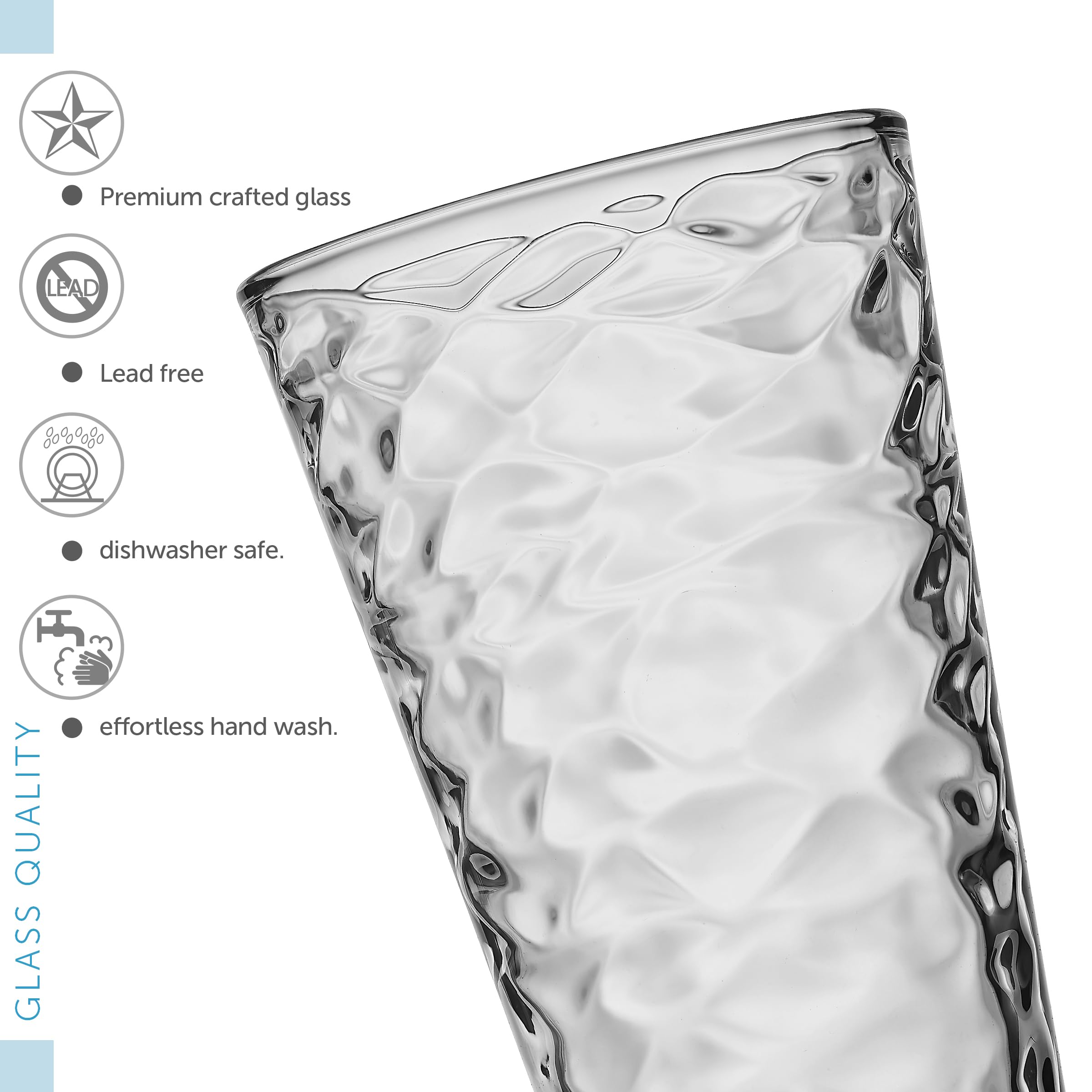 POPLASS Biscayne shot 3 oz glass with precise pours