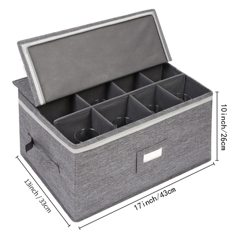 Popoly dustproof lid keeps delicate glassware free from dust.
