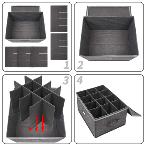 Popoly label holder helps identify contents at a glance.