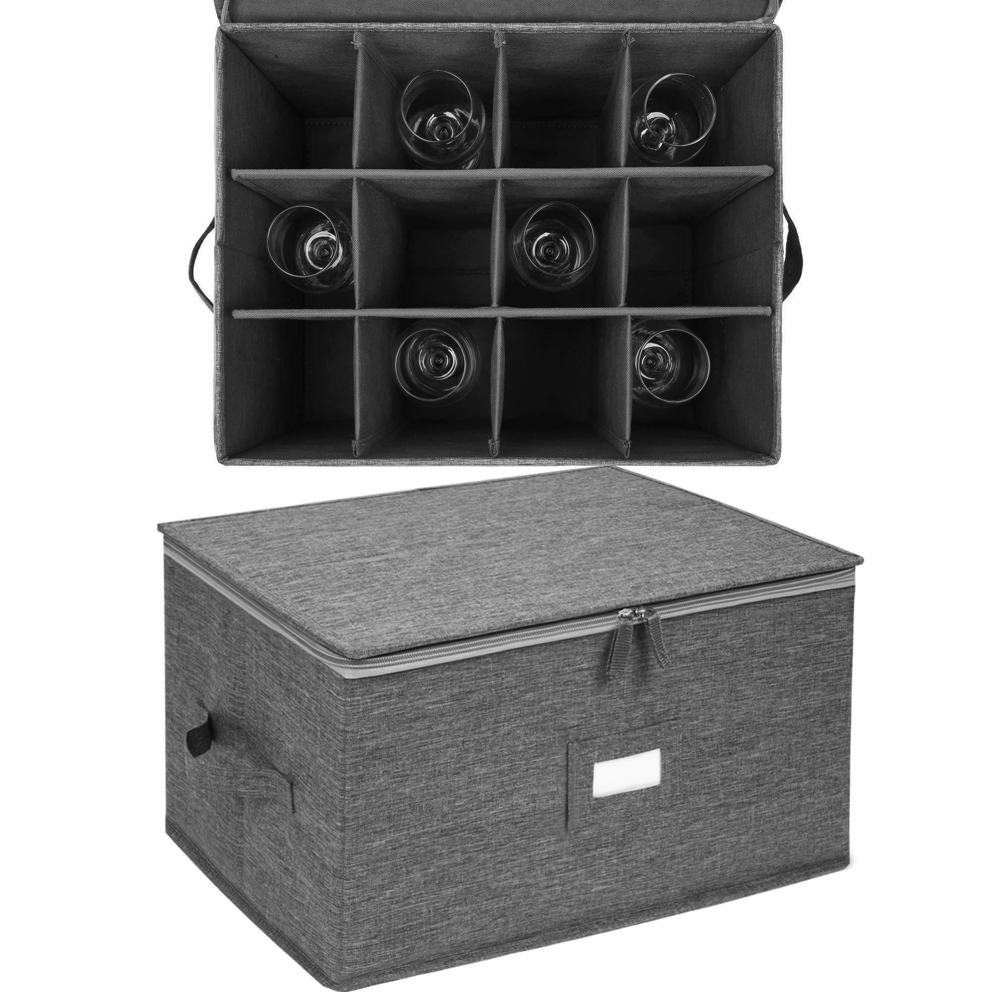 Popoly reinforced handles enable easy carrying of the storage box.