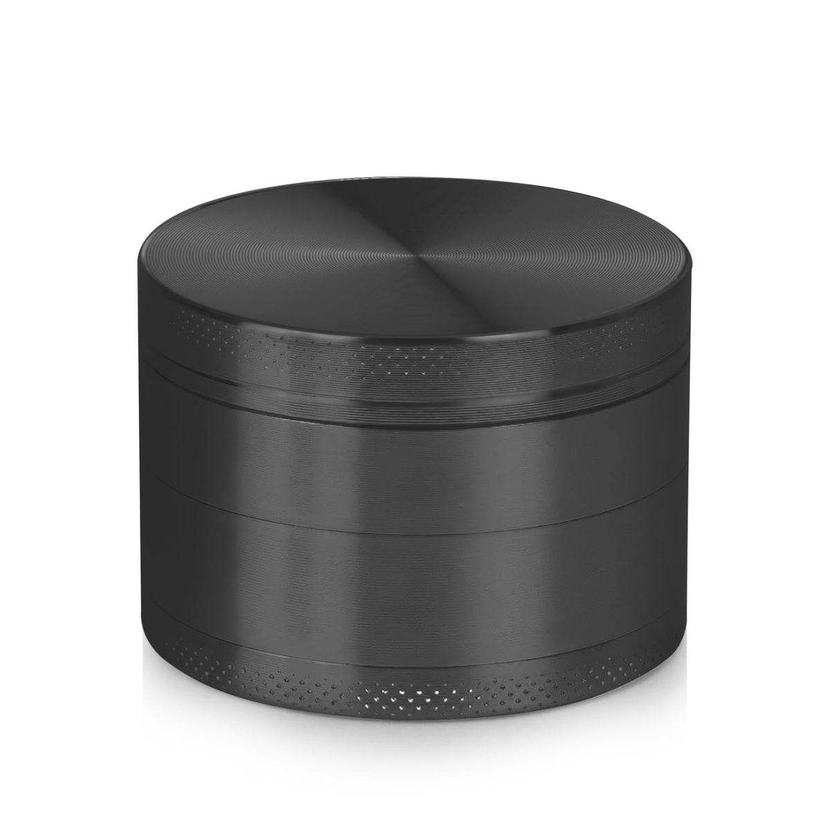 Porsuca Spice Mills Grinder, black, top view showcases compact design and ease of use.