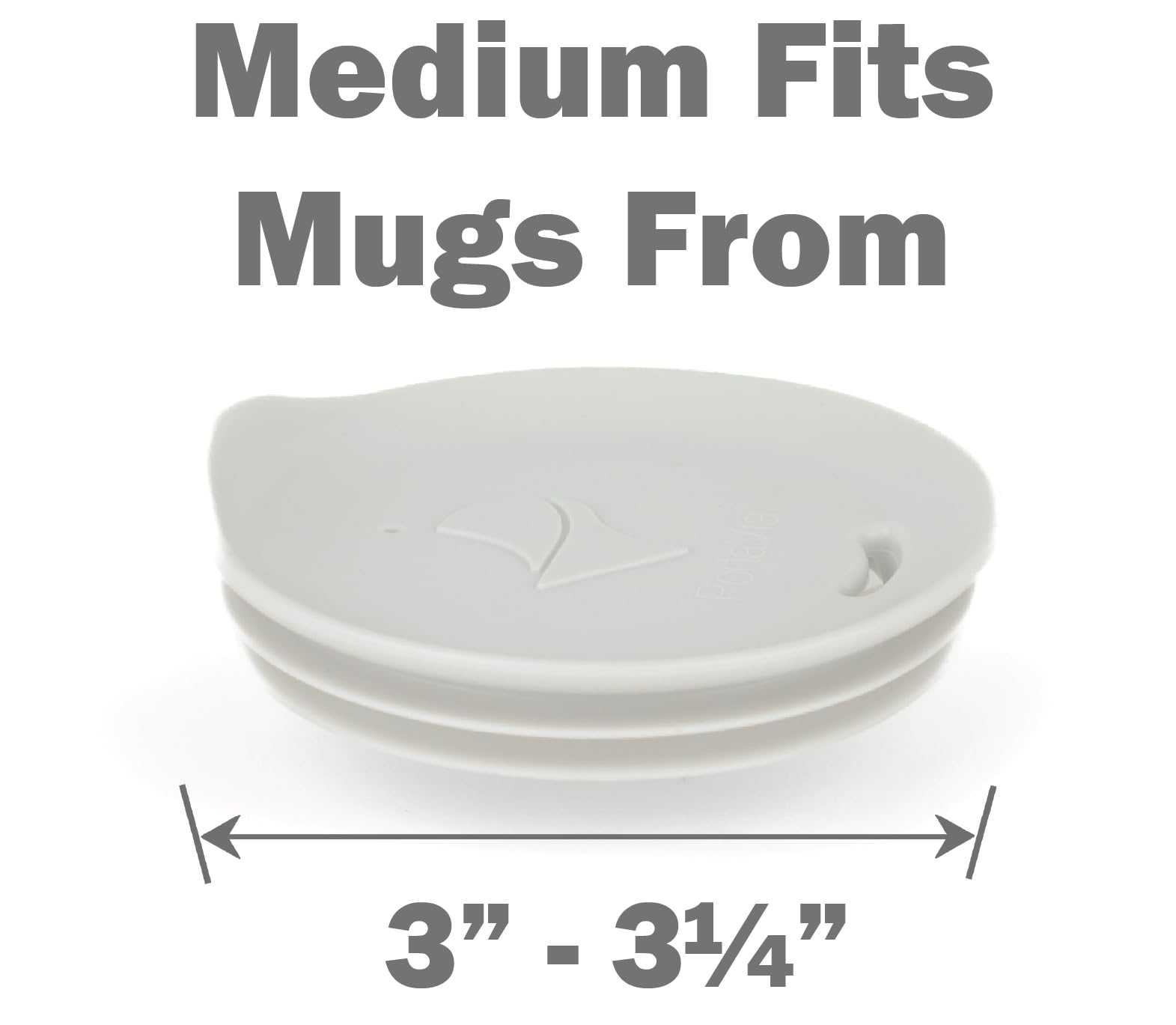 Close-up of Porta Via lid sealing a mug to prevent spills.