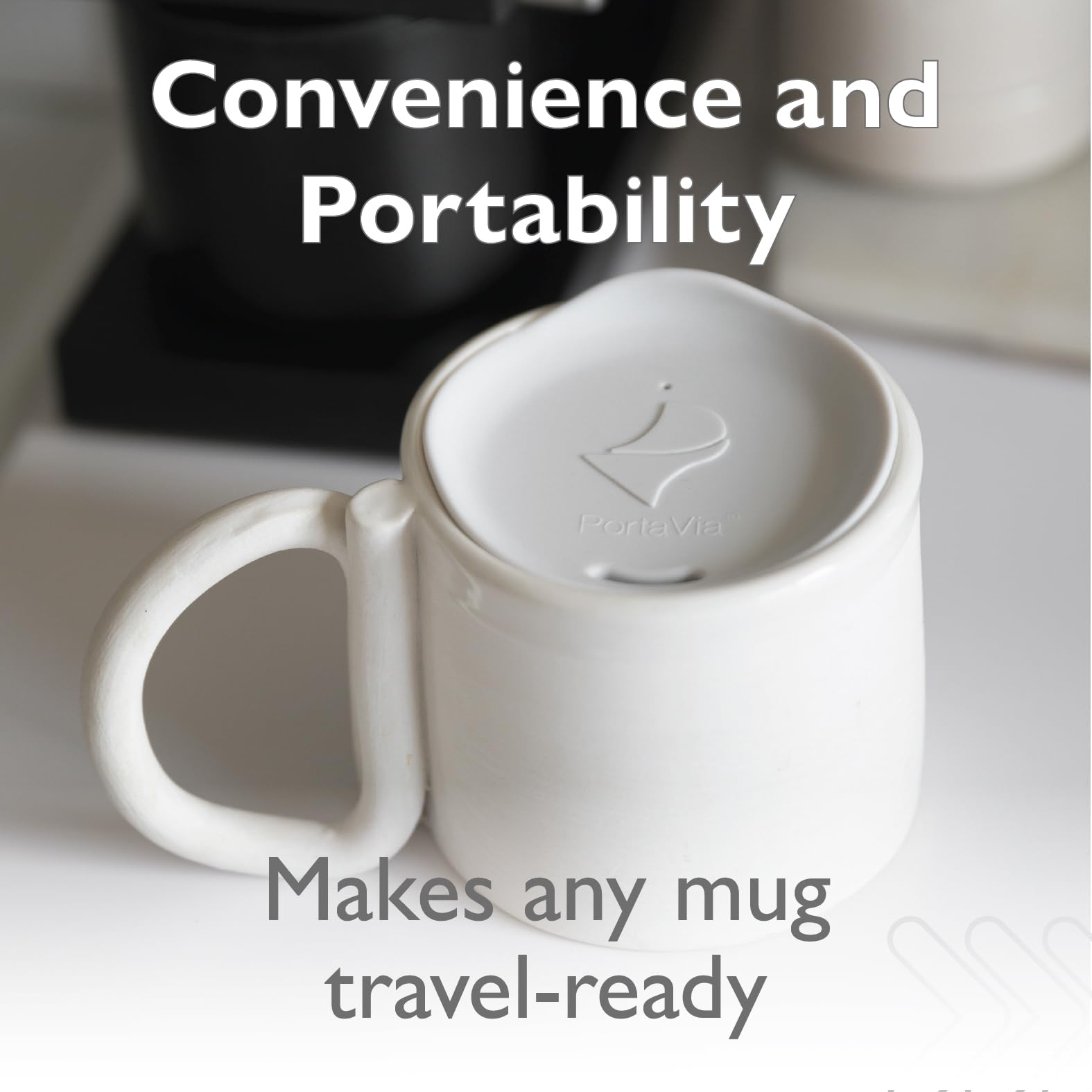 Take-away concept: Porta Via travels with your mug.