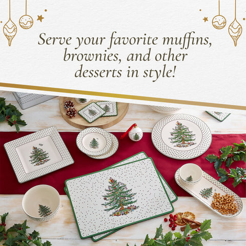 Portmeirion Spode fine earthenware with timeless Christmas Tree motif.