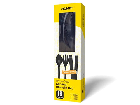POSATE smooth-handle design enhances grip for comfortable serving.