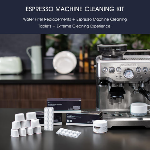Possiave cleaning tablets used with Breville BES860XL during automatic cycle.