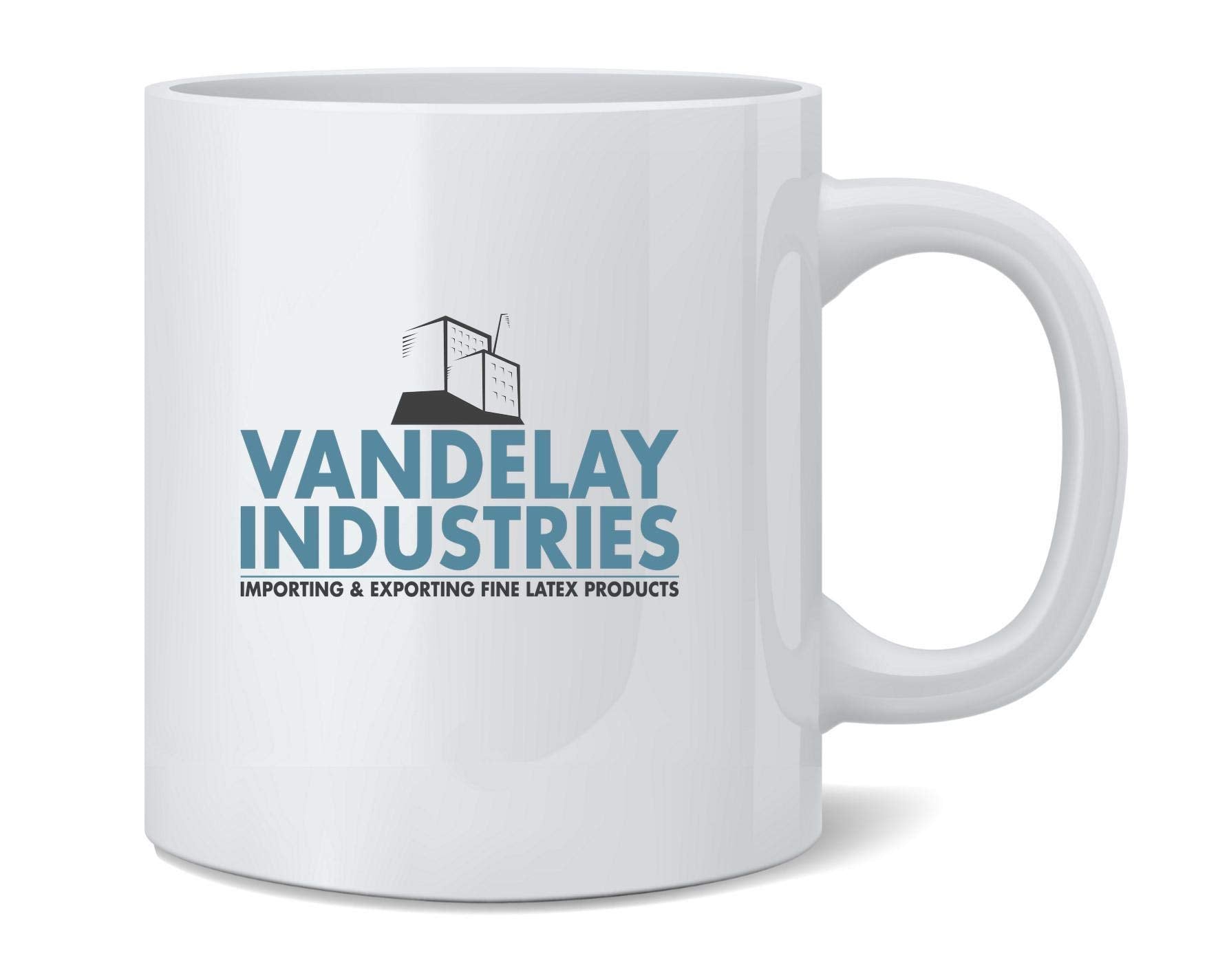 Poster Foundry Vandelay Industries logo mug, front view for daily use and gift-ready appeal.