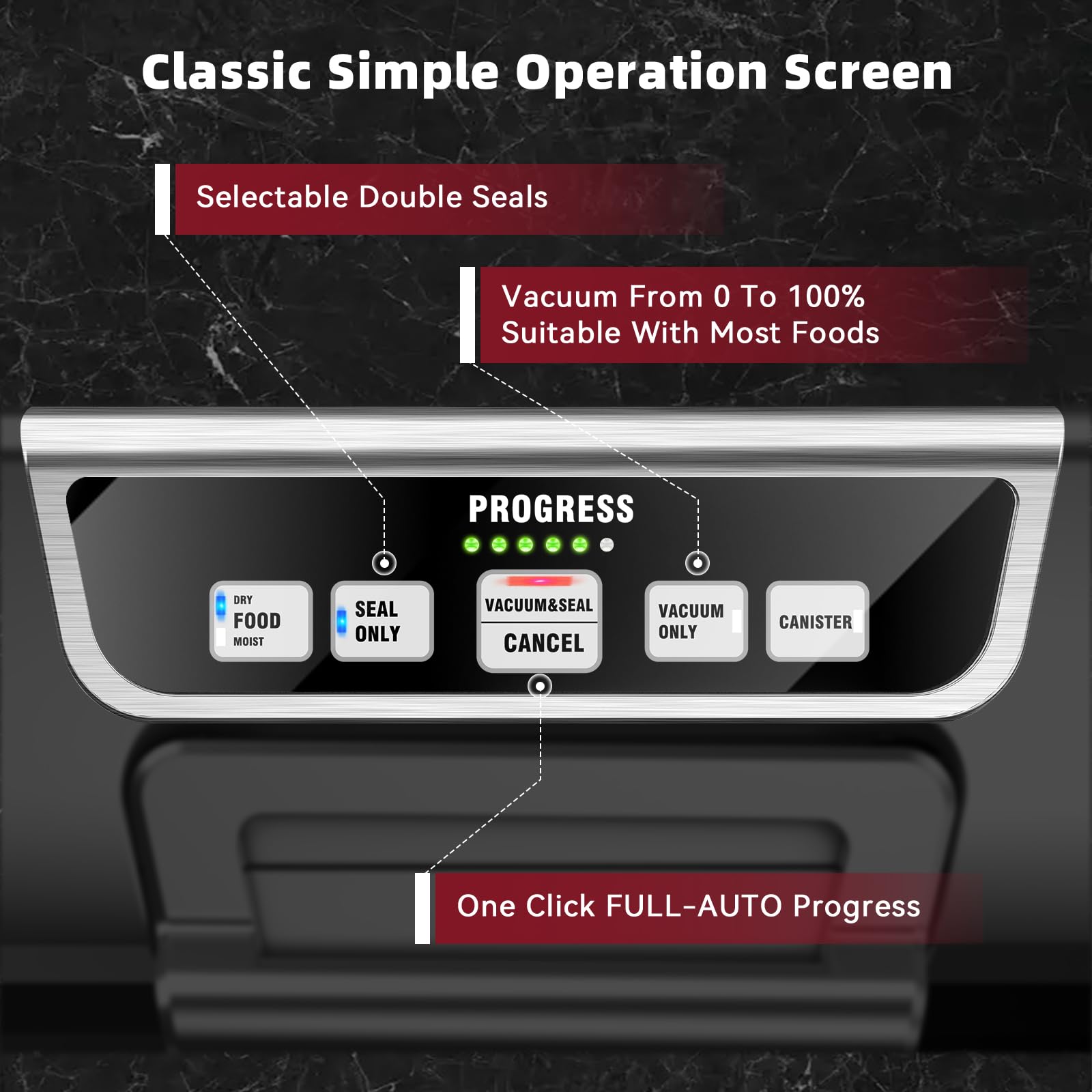 Potane guided seal bar ensures precise bag opening alignment every time.
