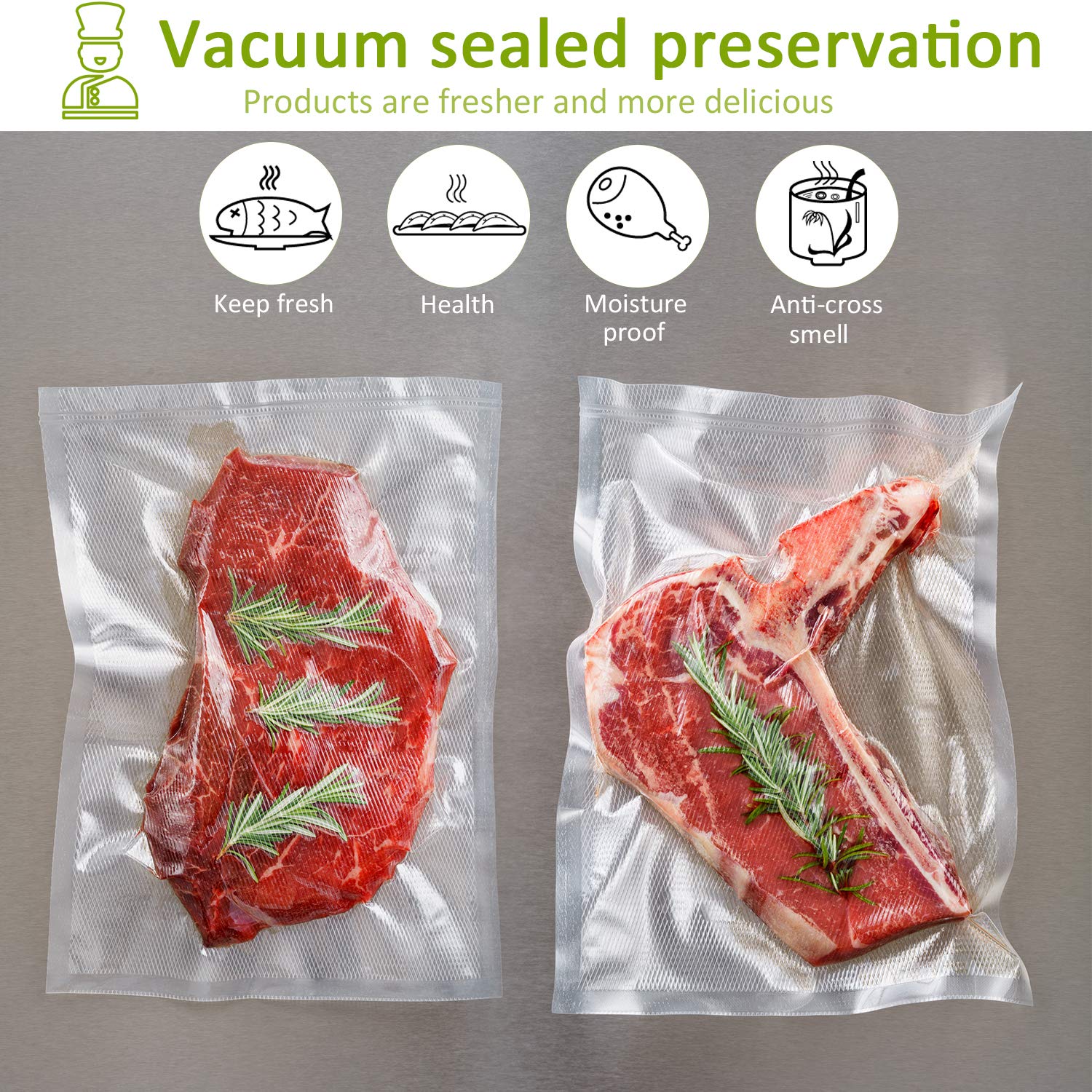 Potane moist foods sealing uses liquid-friendly mode for liquids.