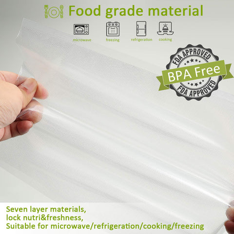Thick seven-layer design enhances durability and helps prevent freezer burn