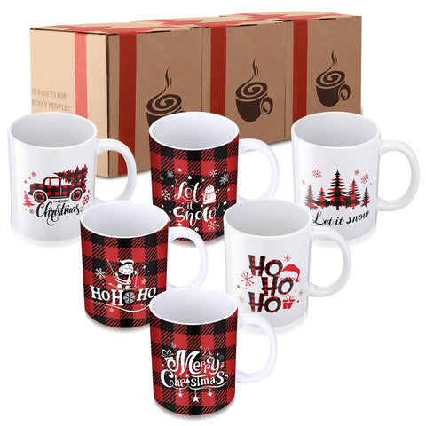 Potchen Christmas mug Let It Snow design for cozy winter mornings.