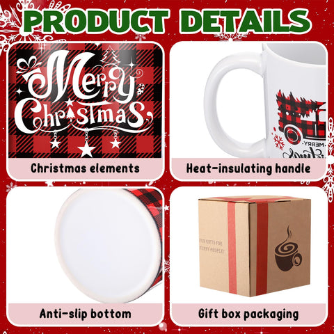 Potchen Christmas mug Santa Claus design perfect for gift exchanges.