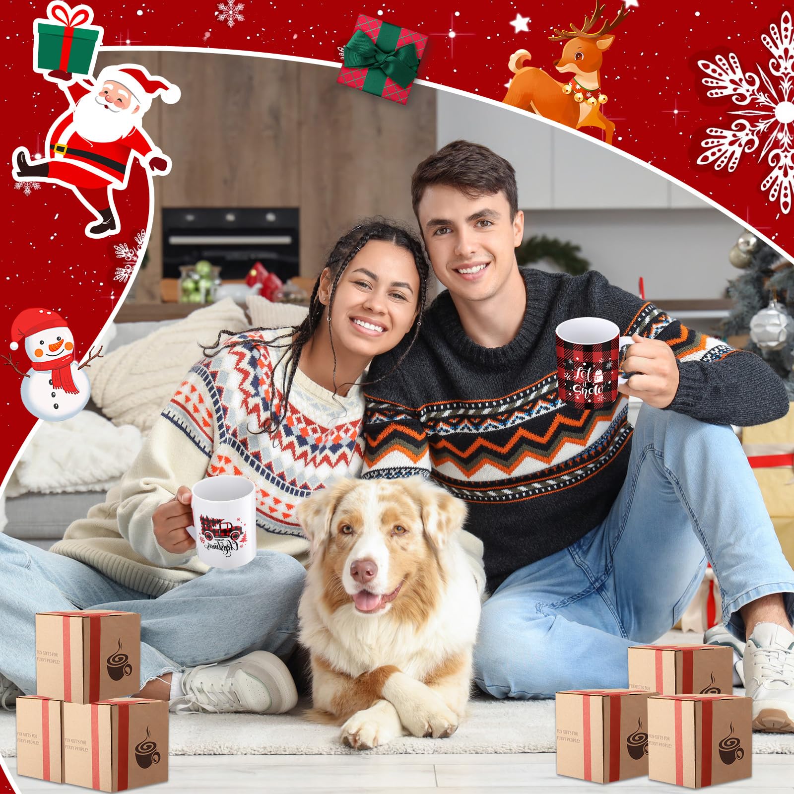 Potchen Christmas mug Snowman design adds joyful winter charm.