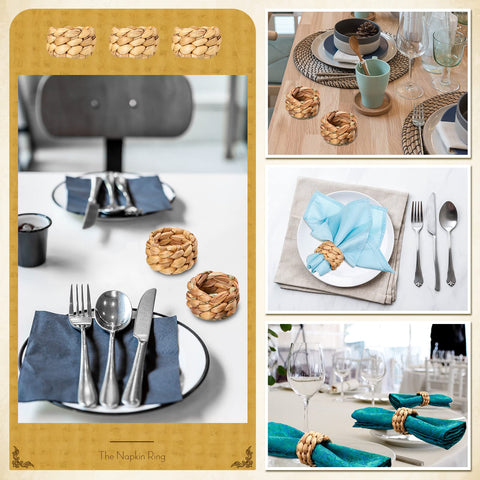 Potchen rustic tableware napkin ring adds countryside charm