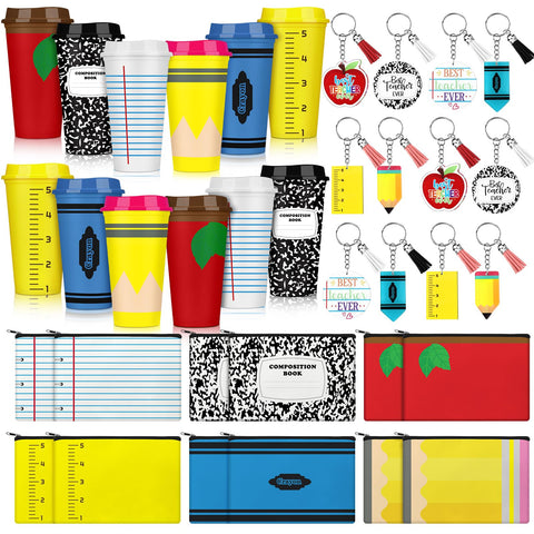 Potchen teacher gifts set mugs in vibrant colors for bulk appreciation.