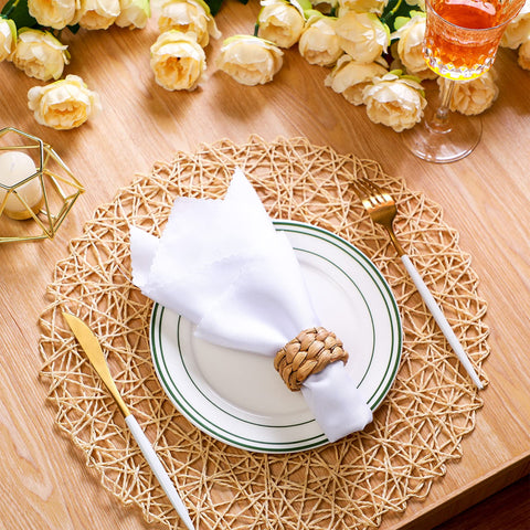 Potchen wedding party napkin rings for elegant table decor