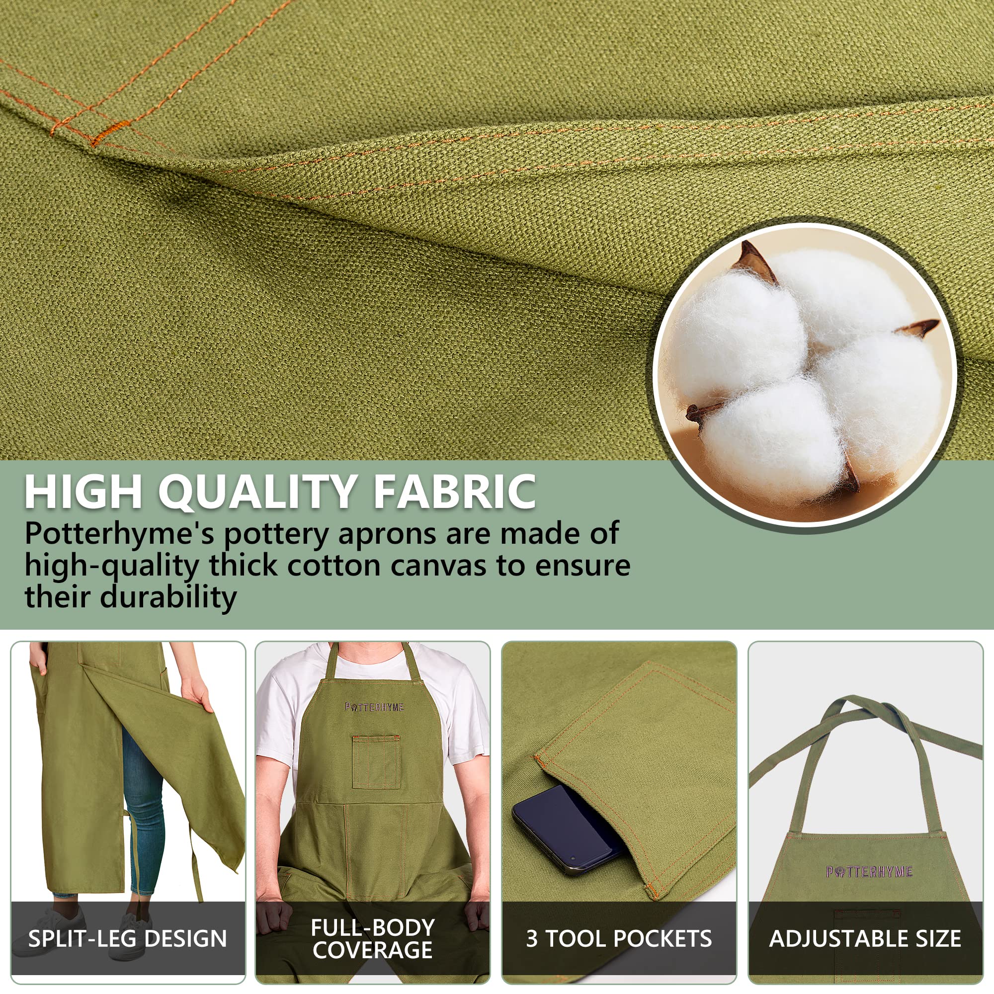 Potterhyme adjustable-neck-straps fit most heights for comfortable wear.