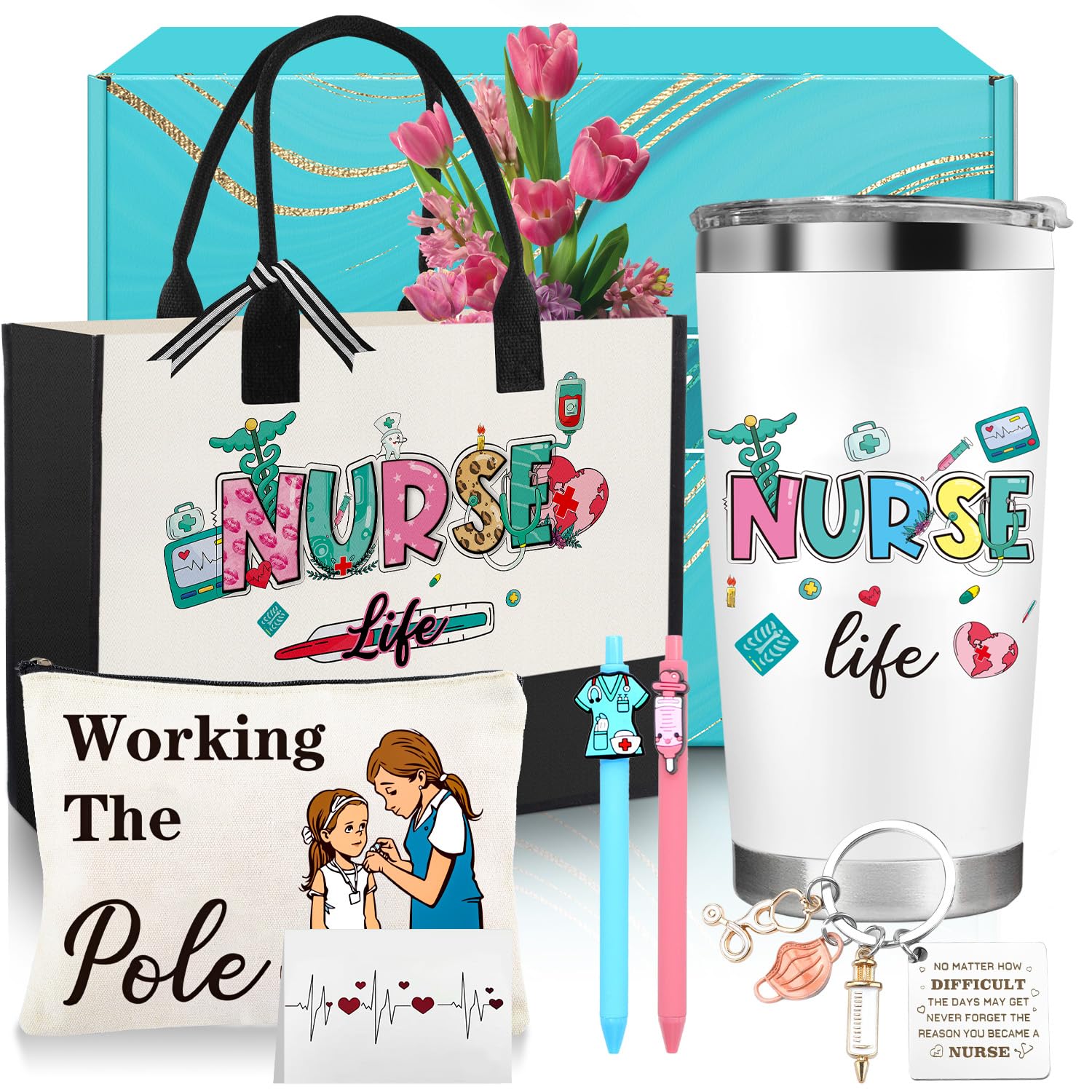 Pounira nurse tote bag, spacious and durable for daily use.
