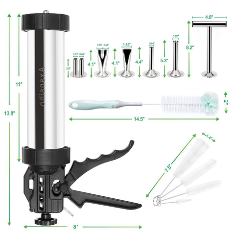 Pousutong jerky gun extrusion action supports easy shaping of jerky sticks and strips