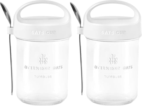 Povinmos compact on-the-go breakfast jar fits in bags.