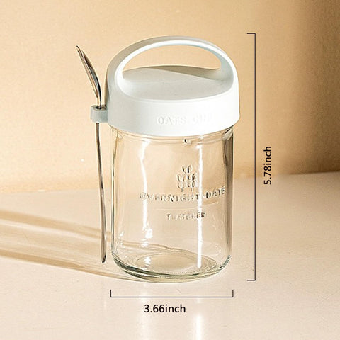 Povinmos refrigerator-safe jar keeps contents fresh and accessible.