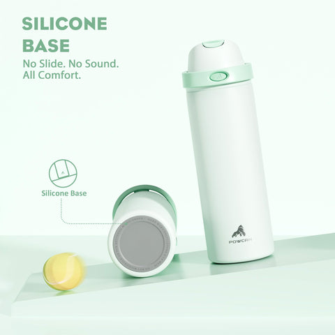POWCAN mint-green 24 oz bottle adds style to office and gym routines