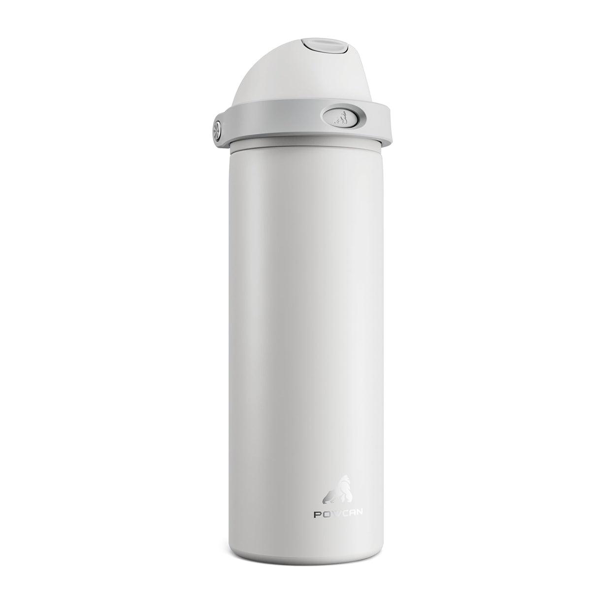 POWCAN 24oz bottle with straw lid for on-the-go hydration.