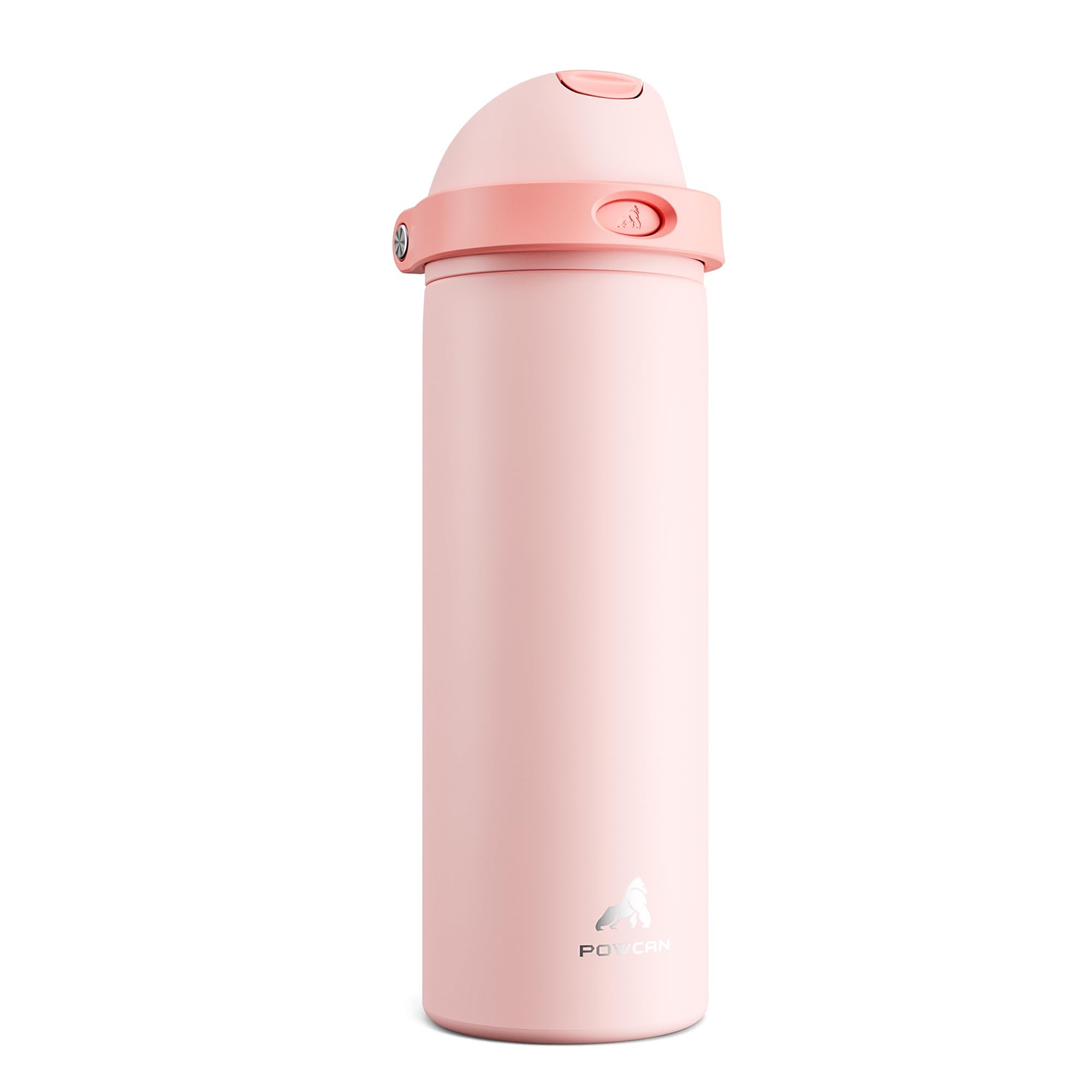 POWCAN 24 oz insulated bottle in cotton candy color ready for daily hydration