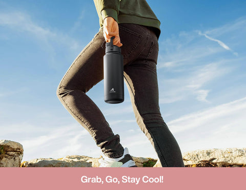 POWCAN 32 oz capacity supports all-day hydration for sports and travel.